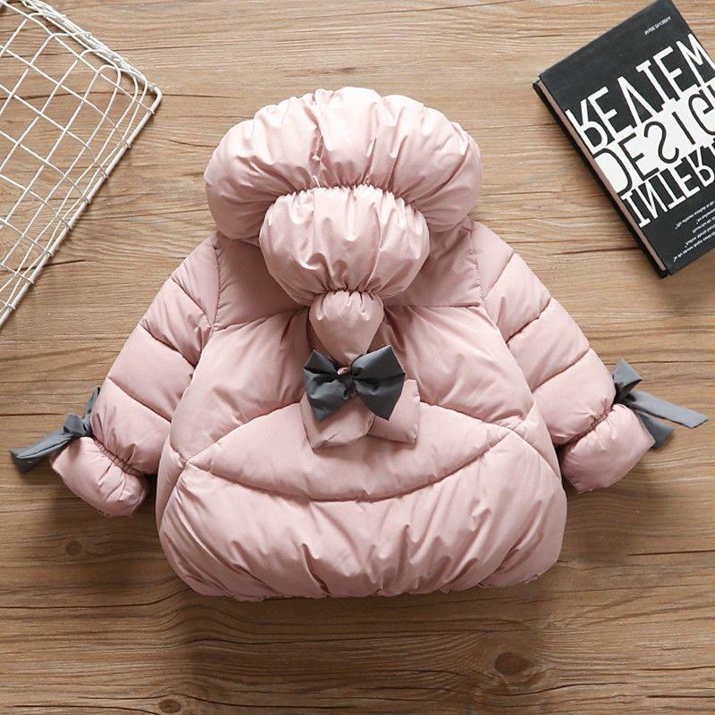 Girls' Cotton-padded Jacket Winter Warm and Windproof Jacket