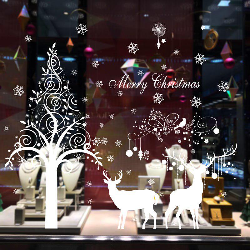 [Christmas Monopoly] Large size christmas decorations for home wall decor decals Christmas deer wall