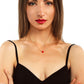 Girl Heart Red Drops Oil Simple Double Love Clavicle Chain Necklace