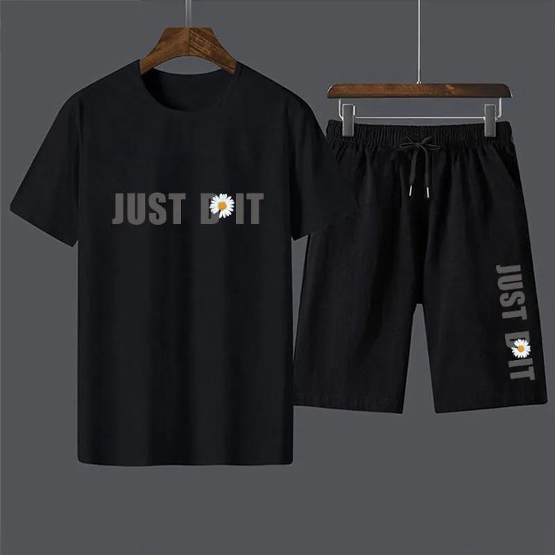 Suit Summer Short-sleeved T-shirt Sports Suit Male Student All-match Youth Casual Five-point Shorts Set