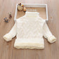 Children's Warm and Windproof Sweater Sweater Base Set To Thicken Autumn and Winter Clothes High and Low Collar Twist
