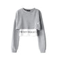 Two-piece Long-sleeved Tops Pure Cotton Sweater Women Korean Spring Autumn Design Sense Letter Printing T-shirt Fake