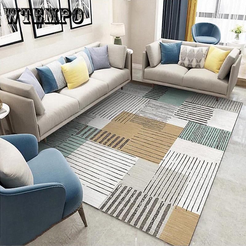 Printed Minimalism Area Modern Bedroom Living Room Footpad Non-slip Parlor Nordic Decoration