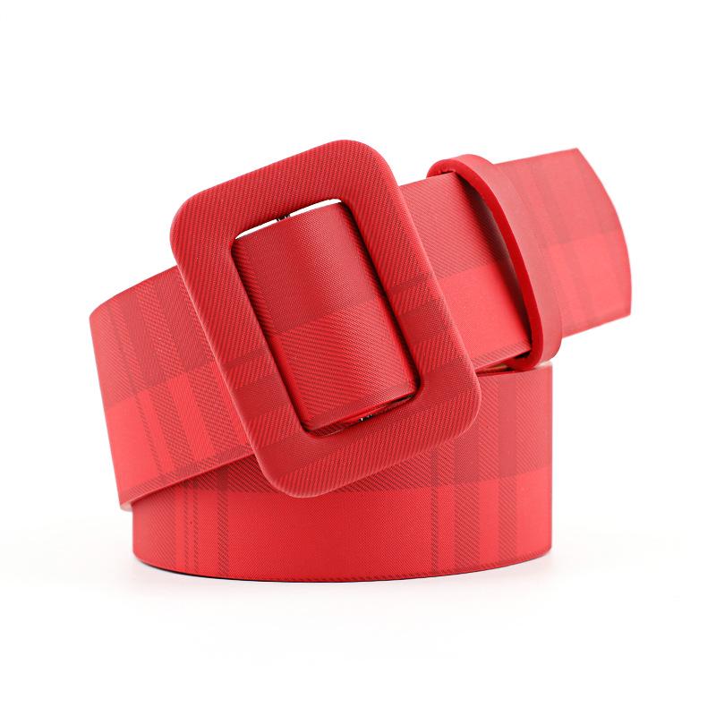 Belts Fashion Classic Square Buckle Women Wide Belt Women's High Quality Women Casual