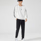 Trend Spring and Autumn Solid Color Casual Sports Handsome Jacket Men's Sportswear Suit Sweater Men's Set Season