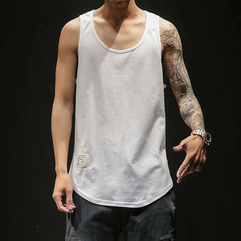 Summer Fat Large Size Sports Vest Men's Personality Loose Waistcoat Trend Vest