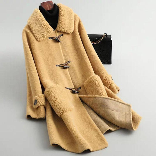 Elegant Autumn Winter Women Long Coat Jacket Casual Wool Overcoat Fashion Solid Long Cashmere Coats