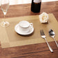 16pcs Washable Table Mats Non-slip Heat-insulation PVC Placemat for Dining Table Kitchen Accessories