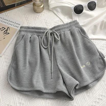 Women's Super Shorts Summer Thin Casual Wide Legs High Waist Loose Sports Shorts Home Three Points Girls Fitness Cute Jogging Pants