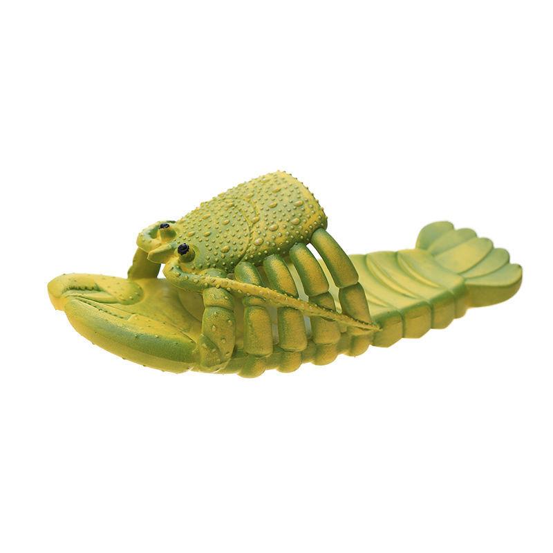 Unisex Beach Slippers Sandals Women Large Size Family Funny Lobster Slippers Girl Summer Shoes