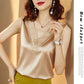 Silk Satin Camisole Women's Suit Inner Bottoming Shirt Large Size Loose V-neck Top