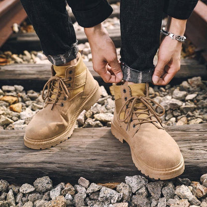 Men Boots Fashion Motorcycle Boots Autumn Winter Men Ankle Martin Boots Retro Vintage Boot Shoes