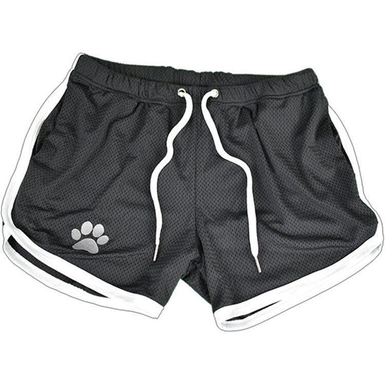 Sports Shorts Men's Fitness Training Quick-drying Pants Mesh Breathable Running Beach Fitness Three-point Shorts