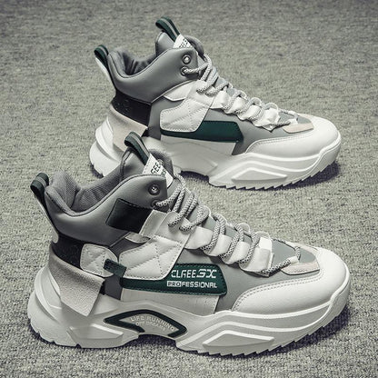 Summer Men's Height-increasing Shoes Trendy High Top Men's Tennis Shoes All-match Sports and Leisure Student Basketball Shoes