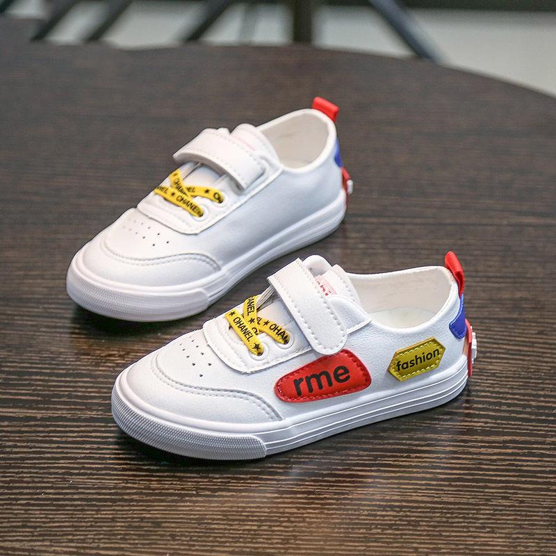 Comfy Kids Genuine Leather 1-9 Years Old Child Sneakers Shoe for Girls Boys Casual Sneakers Shoes SIZE 23-36