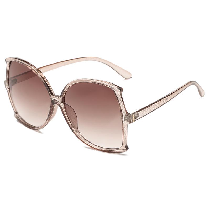WTEMPO Retro Fishtail Sunglasses Ladies Street Shooting Face Artifact Sequins