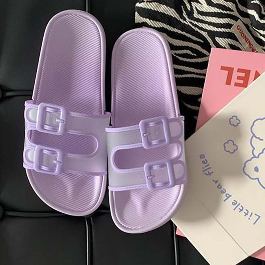Cute Girl Heart Sandals and Slippers Student Home Fashion Non-slip Indoor Outdoor Sandals and Slippers Female Summer