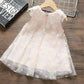 Girls Dress Summer Flower Skirt Girl Baby Cute Princess Skirt Fluffy Girl Sleeveless A-line Skirt Mesh Dress