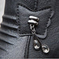 Winter Thickened Women's Leather Shoes Flat Non-slip Mother Cotton Shoes Snow Boots Plus Velvet Short Boots