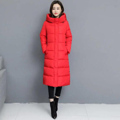 Long Parkas Down Coat Women Winter Jacket Windbreaker Hooded Slim Plus Size Parkas Coats Down Jackets