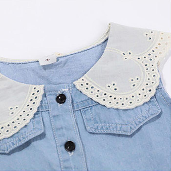 2PCS Children Clothing Set Spring Summer Girls Suits Solid Color Sleeveless Tops + Pants Clothing Set