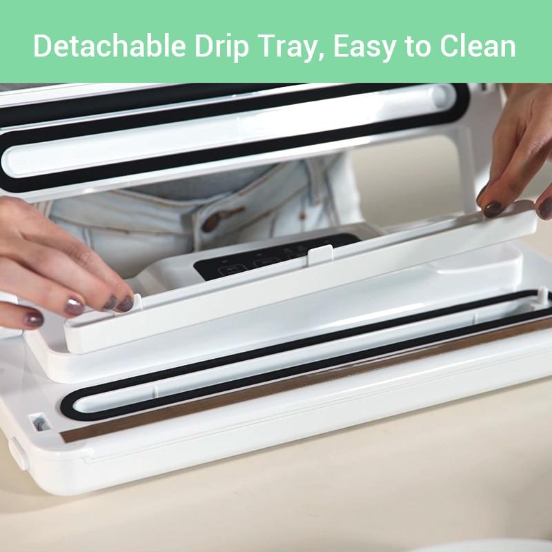 Vacuum Sealer V1 140W Automatic Vacuum Packing Machine for Food with 15pcs Bags Best Vacuum Packer Sealing Packaging