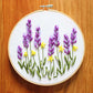 Floral Hand Cross Stitch Embroidery Cloth Starter Kits Needlepoint Color Threads Bamboo Hoop DIY