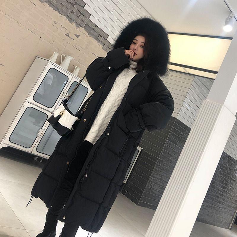 Outerwear Long Sleeve Down Cotton Winter Coat Winter Jacket Women Parka Thicken Long Jacket Coat