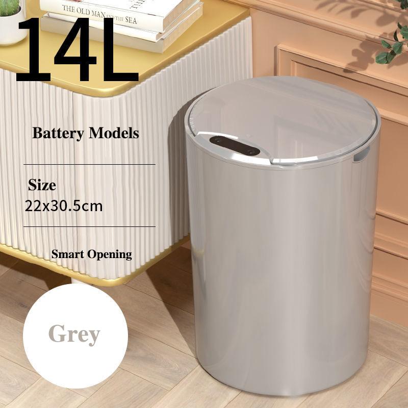 Smart Sensor Trash Can Household Automatic Lid Opening Bedroom Living Room Toilet Bathroom Large Capacity Without Bending Over and Deodorizing