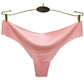 6 Pieces/set of Ice Silk Seamless T-shaped Panties Feminine Fashion Large Size Wide Belt Pure Color Panties