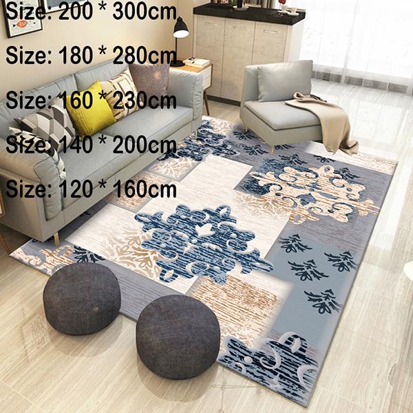 Large size bedside cushion Nordic print 3D rug living room rug bedroom bedside mat doormat