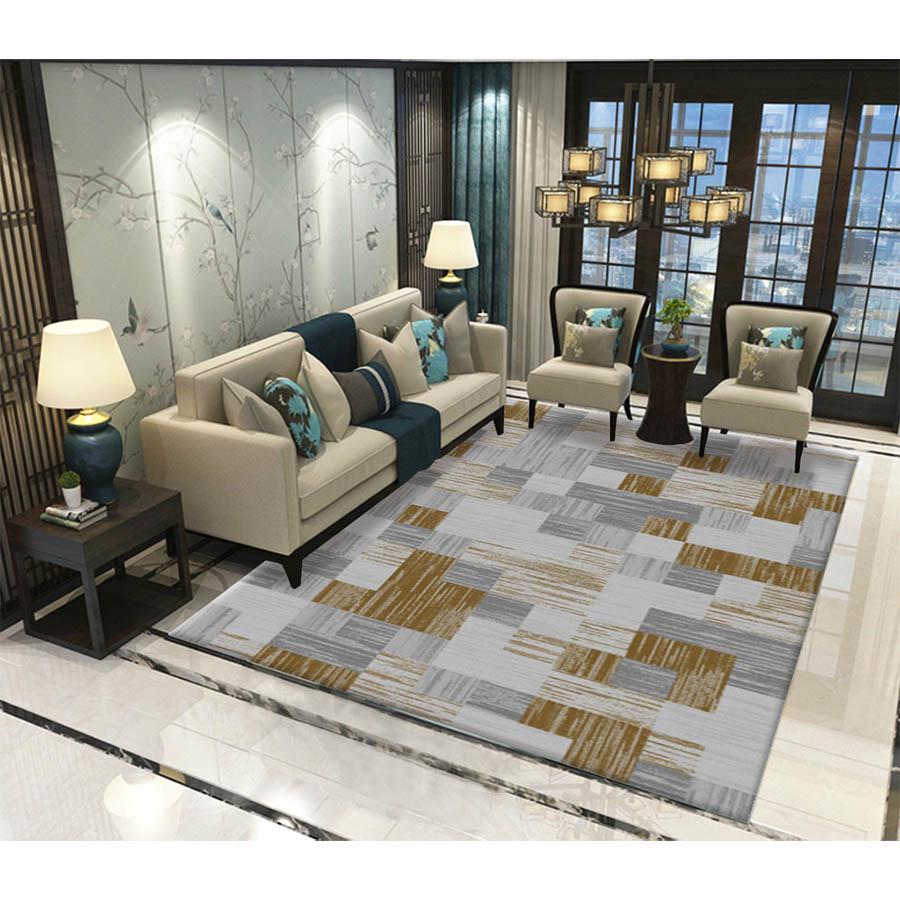 European American colorful feather pattern Carpet Large Size Carpet Bedroom Rug Non-slip Floor Mats