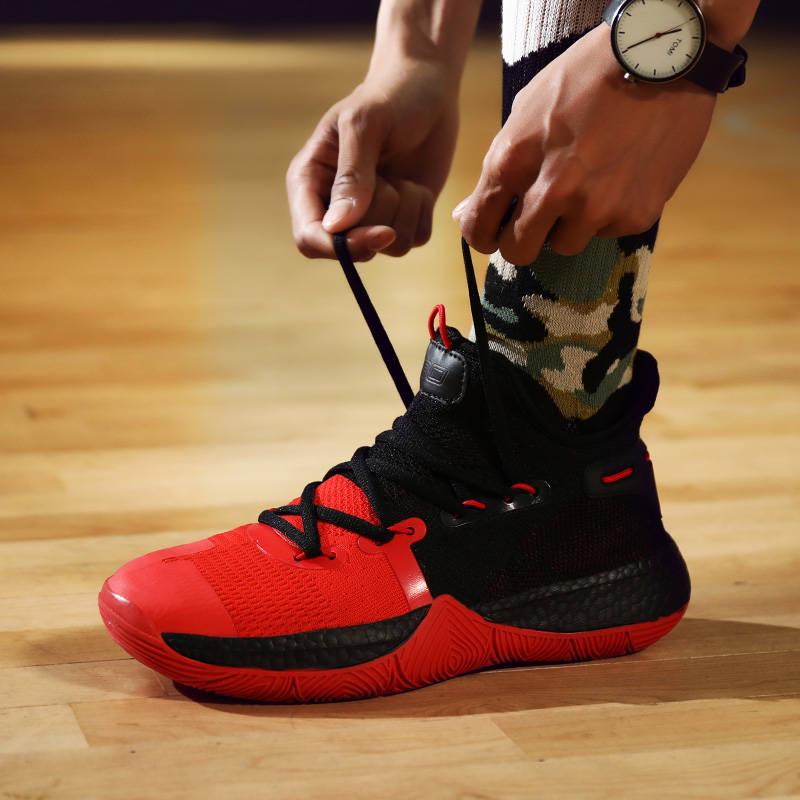 Men Breathable Basketball Shoes Man's High Top Sneakers Sport Shoes Outdoor Training Ankle Boots
