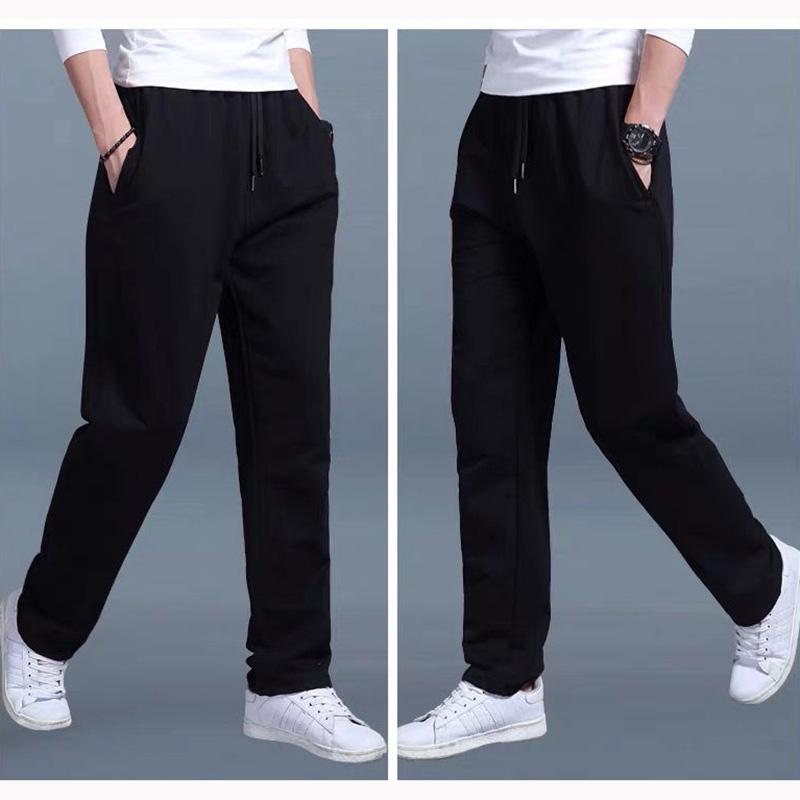 Men's Plus Size Sports Pants Spring and Autumn Sweatpants Thin Section Loose Straight Casual Pants Comfortable Breathable Sports Trousers