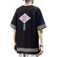 Chinese Retro Ethnic Embroidery Short-sleeved T-shirt Male Loose Wild Half-sleeved Cotton T