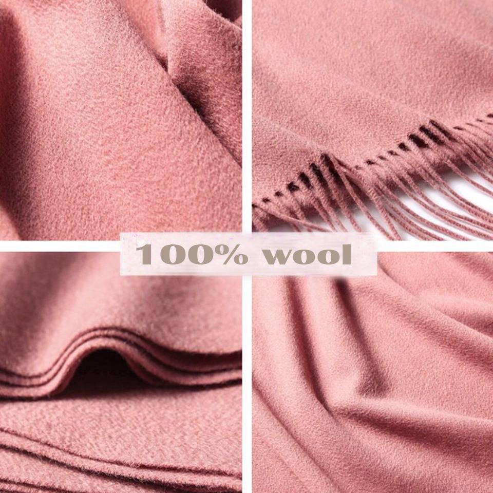 Pure Cashmere Scarves with Tassel Soft Warm Lady Girls Wraps Long Scarf Female Shawl Men Scarf