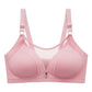Middle-aged and Elderly Mothers Thin Tube Top Underwear Women's Non-wireless Full Cup Anti-glare Gather Upper Collection Breast Bra