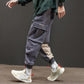 Cotton Retro Loose Hip-hop Ins Sports Pants Overalls Men's Contrasting Color Pockets Long Pants