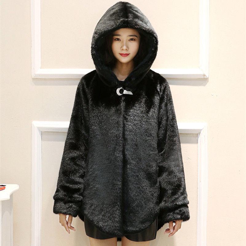 Autumn and Winter Long-sleeved Fashion Jacket Mid-length Style Cardigan Hooded Sweater