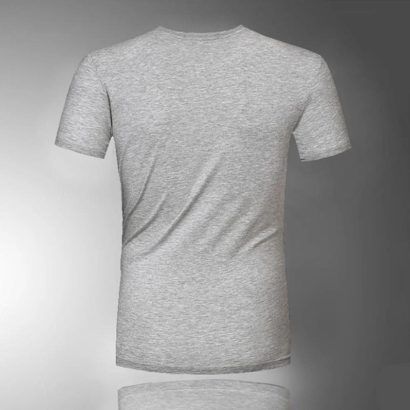 Modal T-shirt Summer Ice Silk Cool and Comfortable Tees Soft Breathable Casual Tops Men O-neck Short Sleeve Slim Shirt