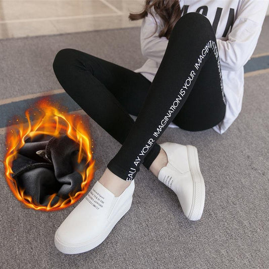 Autumn and Winter Modal Leggings Feet Pants High Waist Stretch Pants Women's Outer Wear Thin and Fat Trousers Yoga Pants