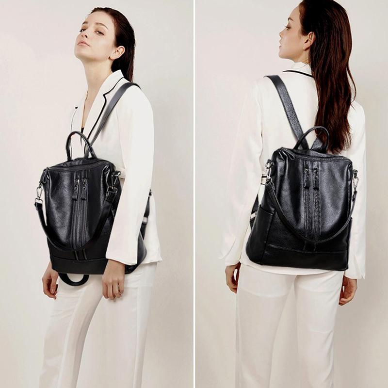 High-quality Backpack Female Fashion Trend Large-capacity College Style Backpack Mummy Bag All-match Female Bag