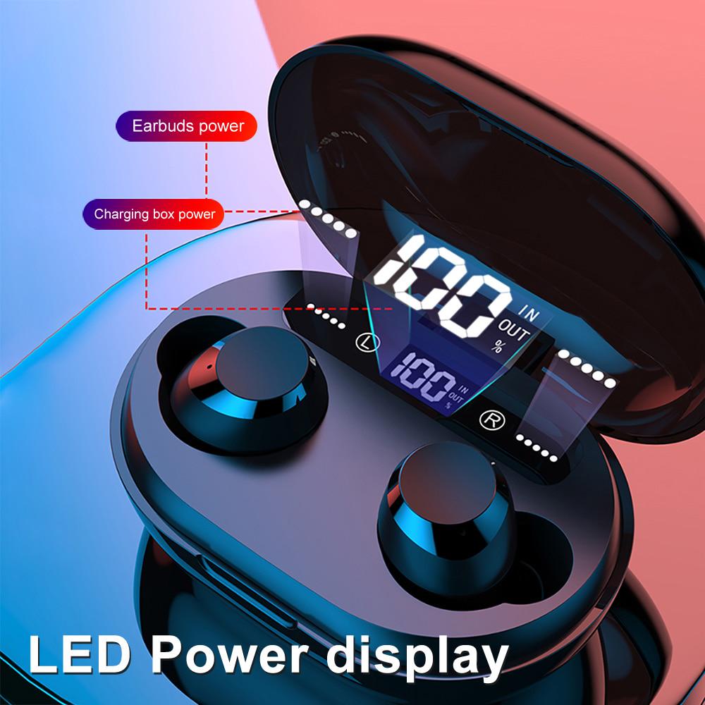 Waterproof 5.0 Earphones Bluetooth Mini HIFI TWS Earbuds Wireless Headphones Noise Reduction Headset