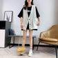 Big Pocket Solid Color Women's Vest Sleeveless Spring and Summer Loose Casual Waistcoat