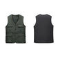 Spring, Summer and Autumn Middle-aged and Elderly Men's Vests Wear Multi-pocket Fishing Photography Casual Vests on Both Sides