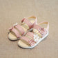 Girls Sandals Summer Children Sandals Korean Fashion Wild Flower Princess Shoes Baby Roman Shoes