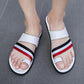 Size39-44 Summer Men Sandals Comfortable Non-slip Deodorant Rubber Letter Beach Slippers White Drag Flip Flops Casual Outdoor Slippers