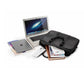 Business Briefcase Men Black Plaid PU Leather Zipper Waterproof Handbag Shoulder Bag Crossbody Bags