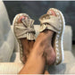 Slippers Women Slides Summer Bow Summer Sandals Bow -Knot Slippers With Thick Soles Platform Female Floral Beach Shoes