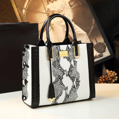 Leather Texture Women's Bag Fashion Shoulder Handbag Middle-aged Mother Elegant Shopping Bag